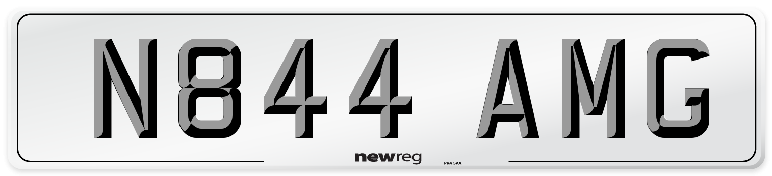 N844 AMG Number Plate from New Reg